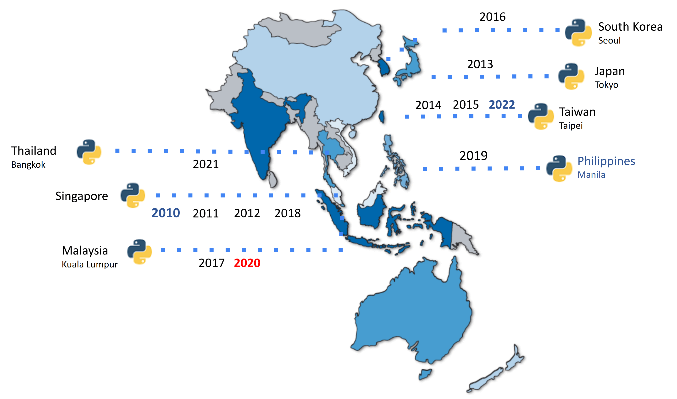 Pycon Apac Map 