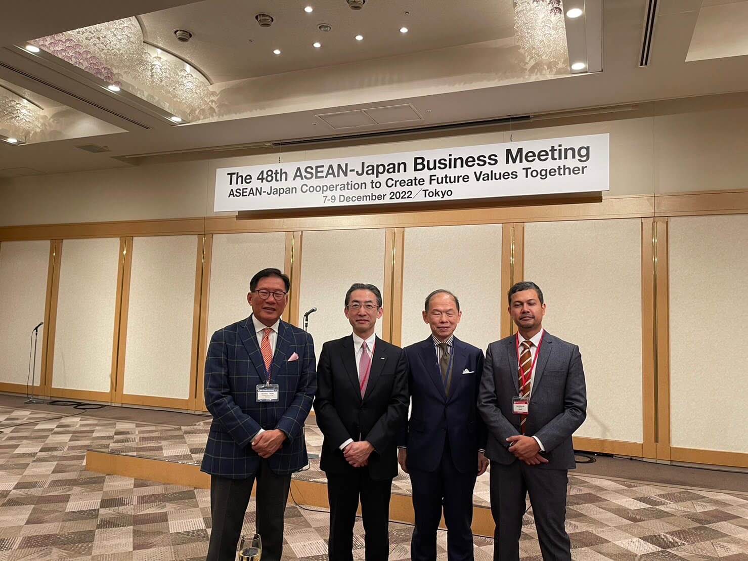 From L to R: Mr. Yeonhang Chuah of InterAsia Links, Mr. Hirako Yuji of ANA Holdings, Mr.  Jason Tai of Pansar Berhad, Iqbal Abdullah from LaLoka Labs